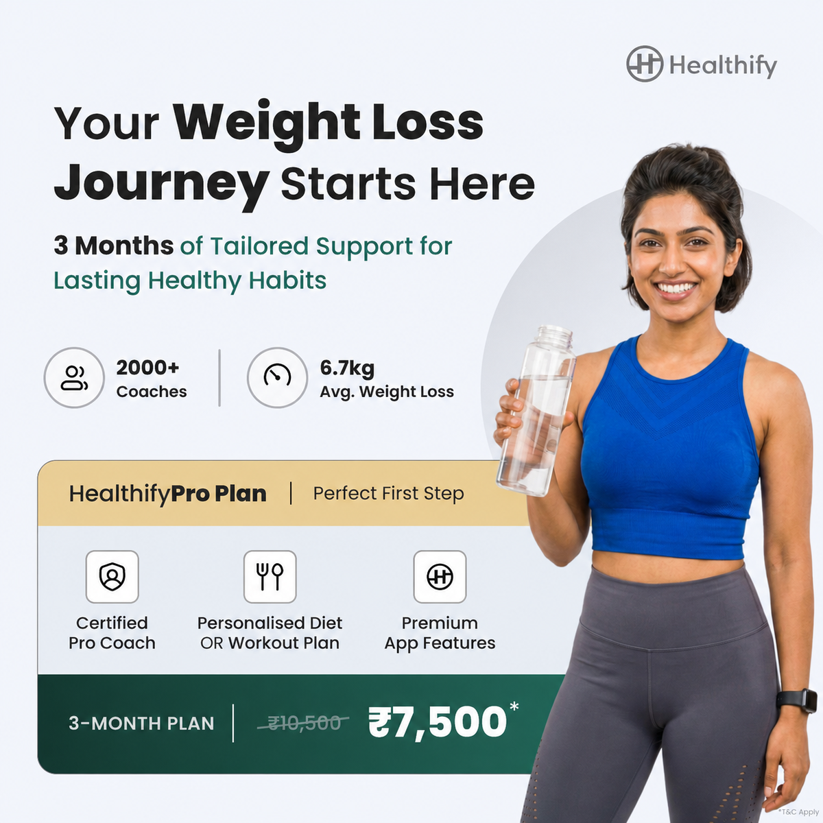 Healthify Pro - Your Personal Coach for Weight Loss & Fitness