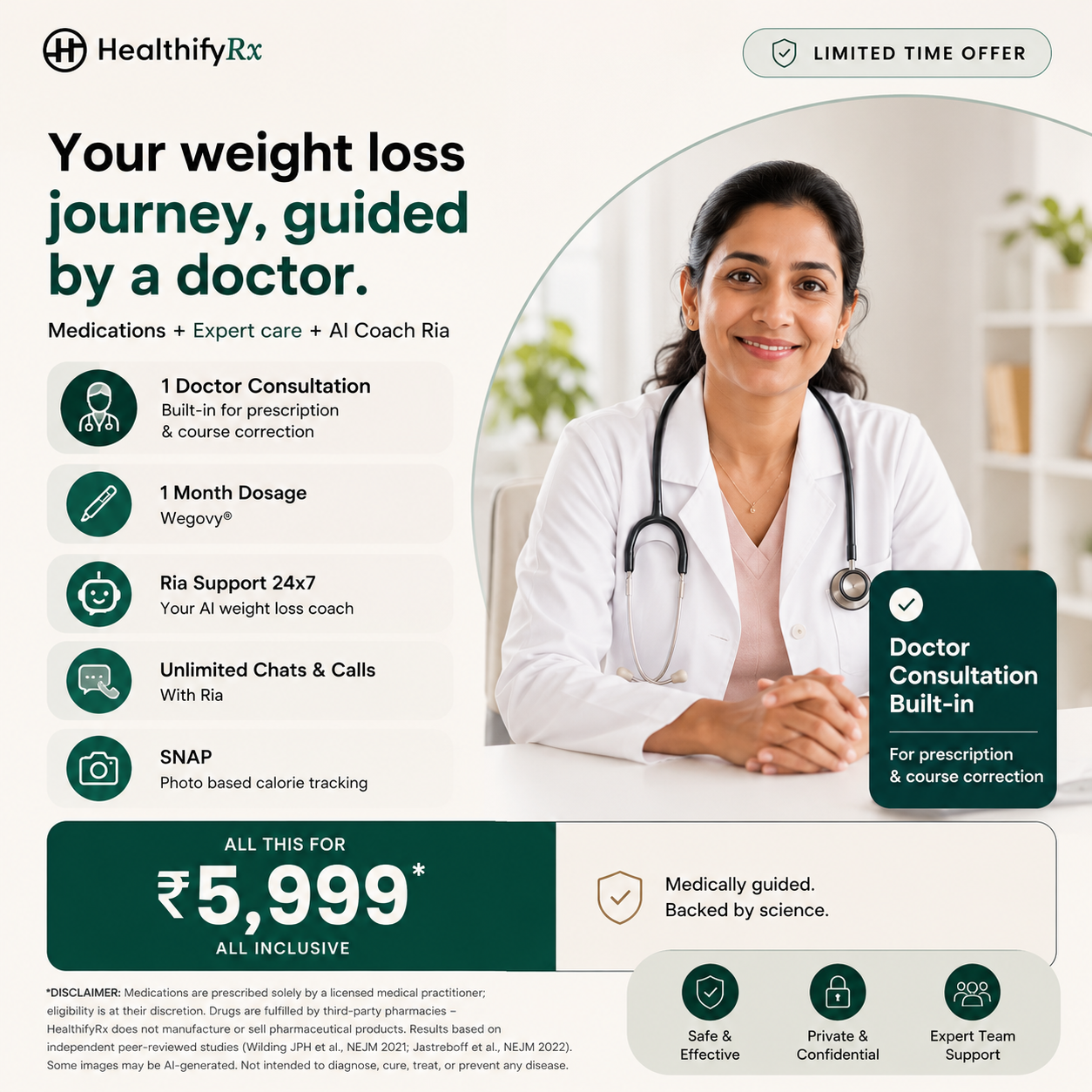 HealthifyRx Lite Plan — GLP-1 + AI Smart Plan (1 Month)