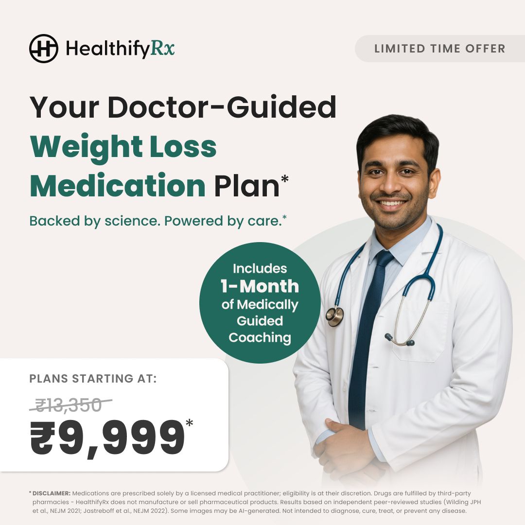 HealthifyRx Lite Plan — GLP-1 + AI Smart Plan (1 Month)