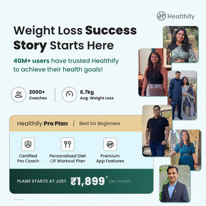 Healthify Pro - Your Personal Coach for Weight Loss & Fitness
